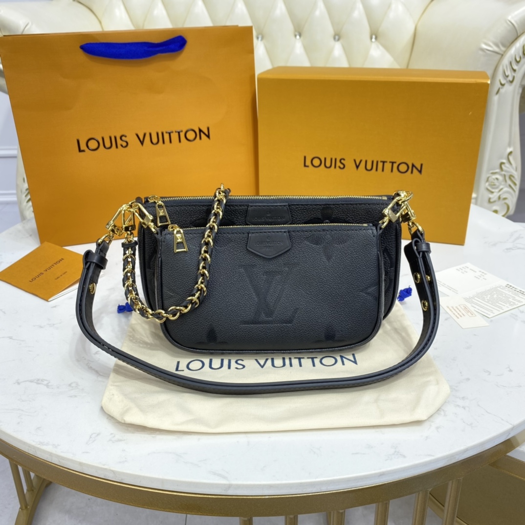 Louis Vuitton MULTI POCHETTE ACCESSOIRES Monogram M80399 Black